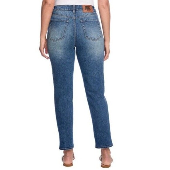 Frye High-Rise Crop Jeans Cuffed Hem Amari Wash Size 8/29 NWT - Picture 4 of 5